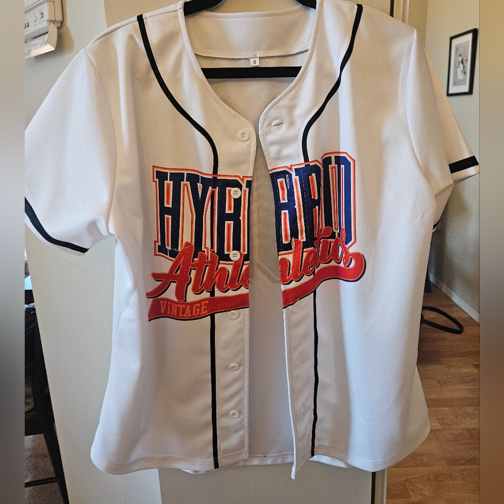 Hybrid Apparel Hybrid Athletcs Button Up Baseball Shirt